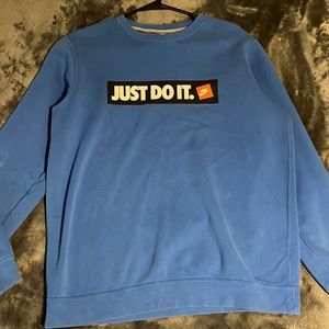 Blue Nike Just Do It Crewneck. Size Medium Men